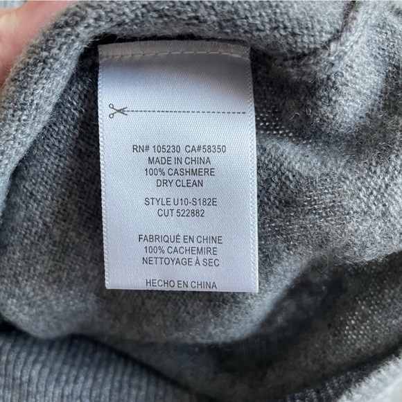 Equipment | Cashmere Striped, Neutral Minimalist Long Line Sweater - Picture 9 of 13